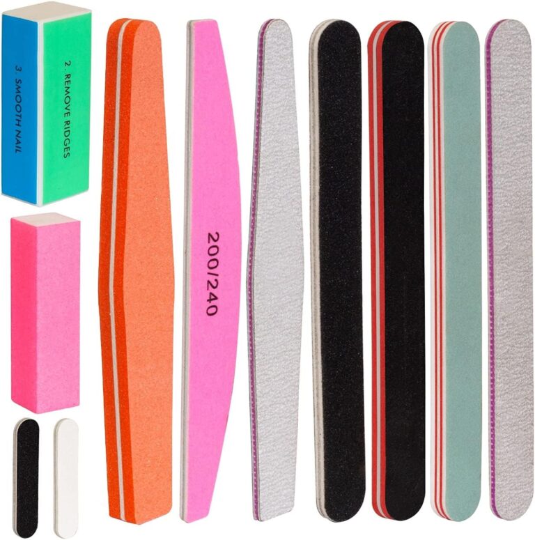 Premify Nail File Set Professional Buffer File Kit Block Natural Manicure Pedicure Kit Polisher Washable Buffering/Sanding Nails Filer Buffing, Nails Polish Smooth Polishing Set