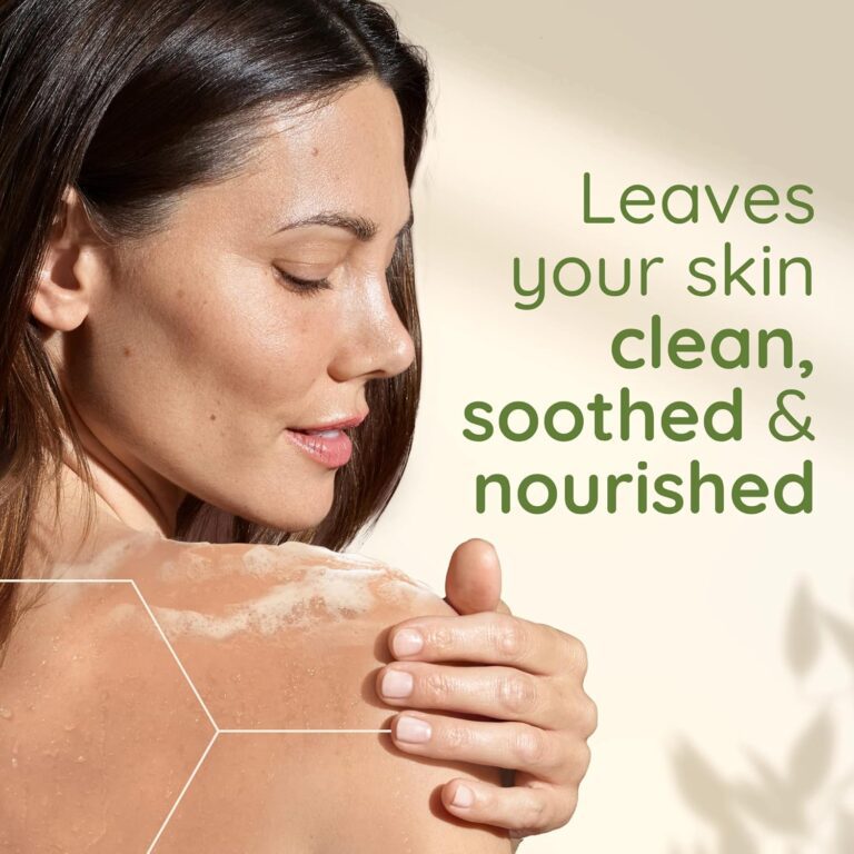 Aveeno Daily Moisturising Body Wash, With Soothing Oat, Suitable For Sensitive Skin, Gently Cleanses and Nourishes, Soap-Free, Lightly Scented, 500ml